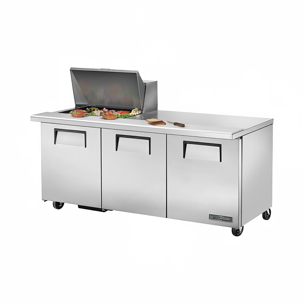 598-TSSU7212MB 72" TSSU Series Mega Top Sandwich/Salad Prep Table w/ Refrigerated Base, 115v