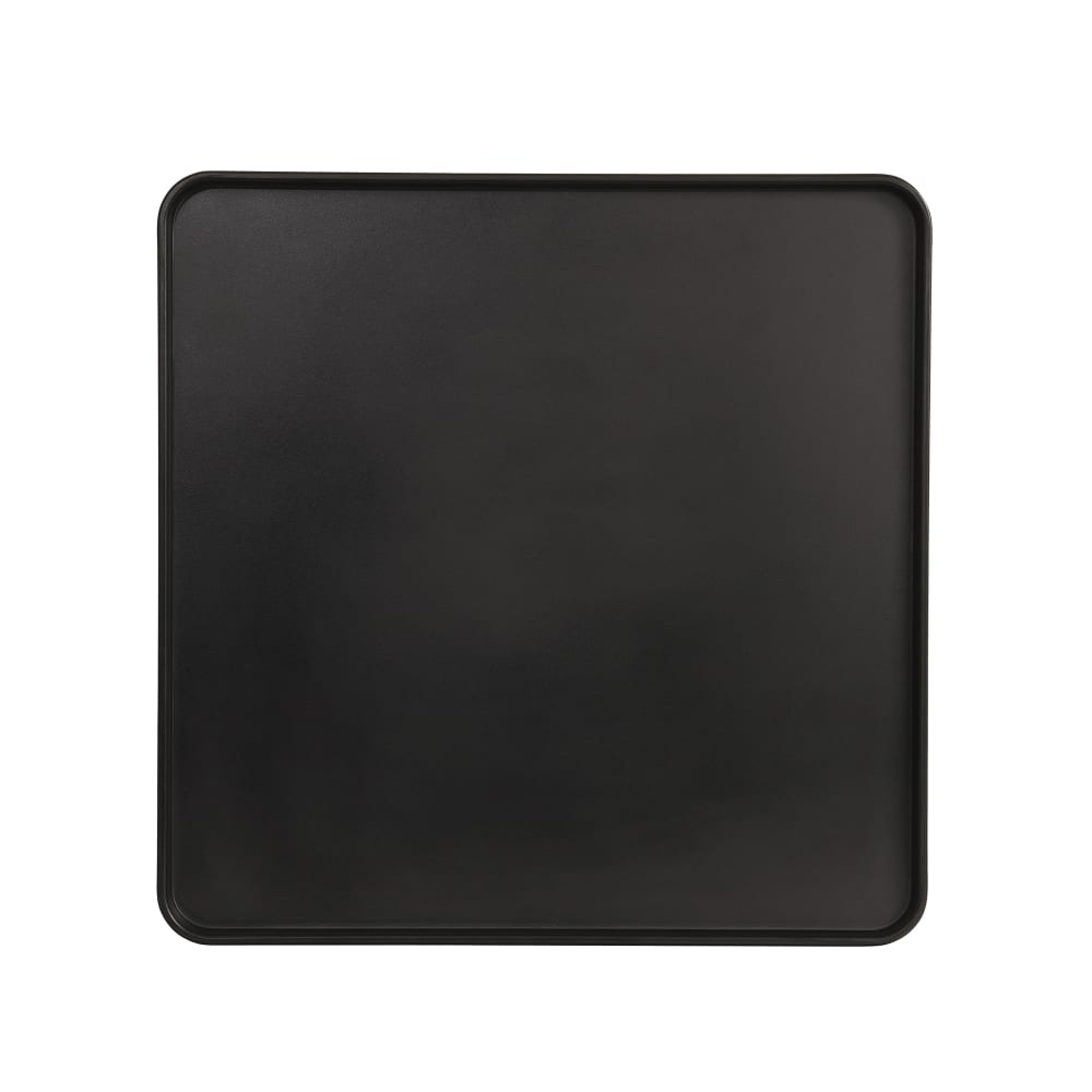 151-220251413 14" Square Melamine Hudson Plate - Black