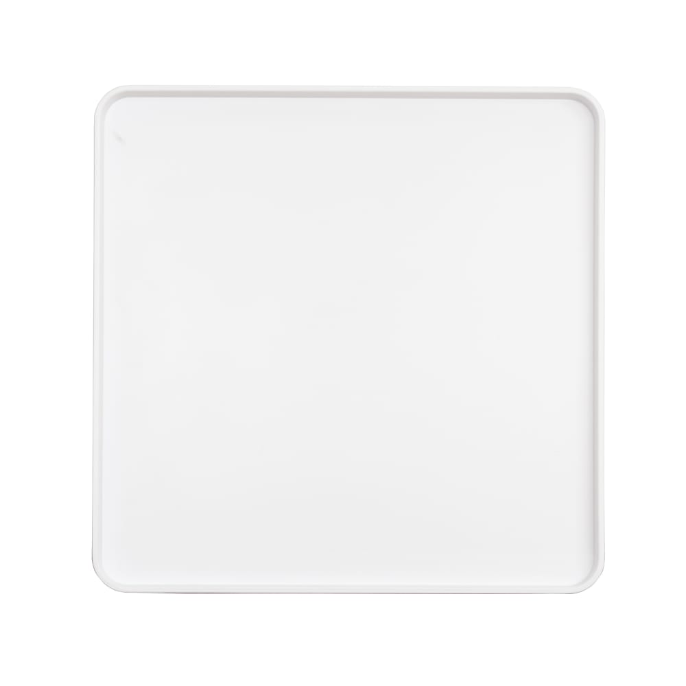 151-220251415 14" Square Melamine Hudson Plate - White