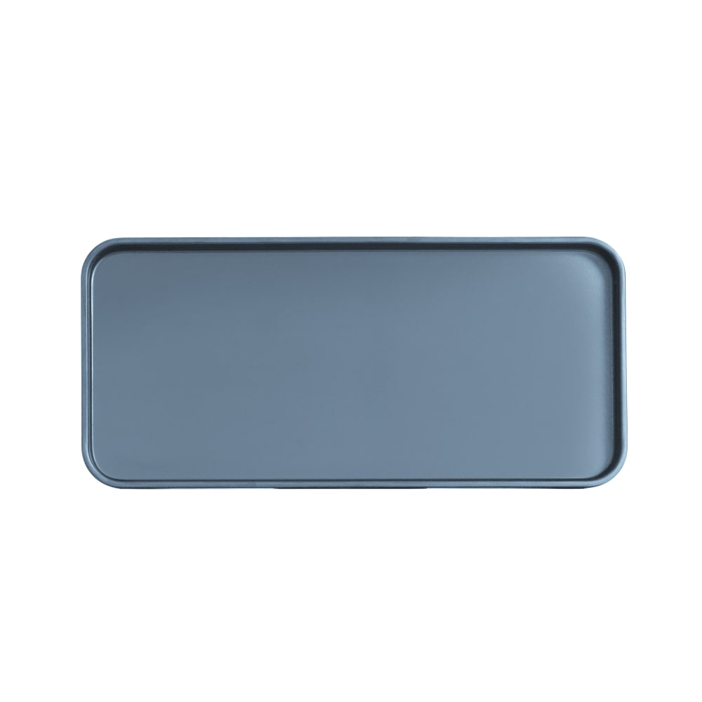 151-22025613111 Rectangular Melamine Dinner Plate - 13" x 6", Stone Blue
