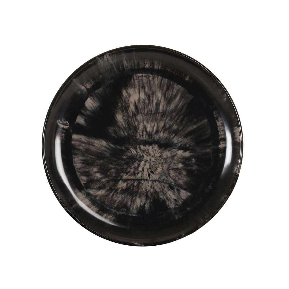 151-2235110120 10" Round Melamine Dinner Plate, Black