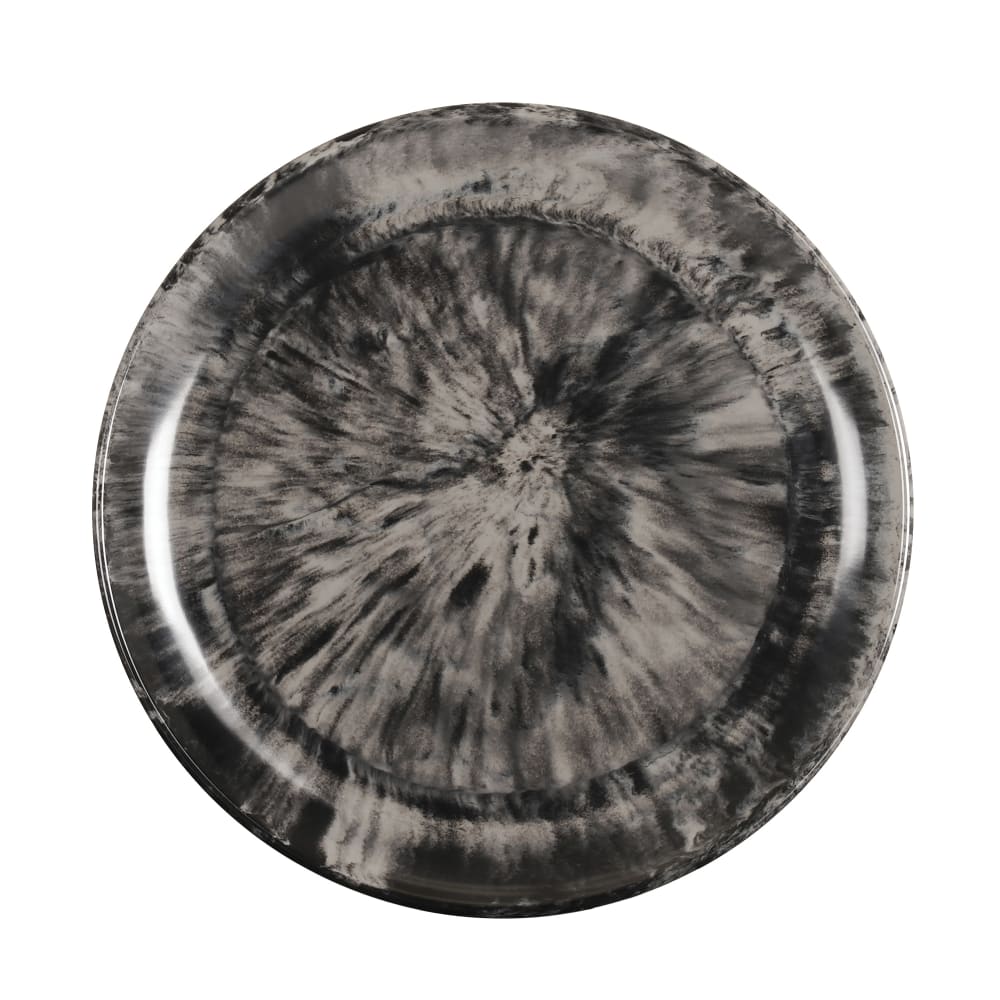 151-223517120 7" Round Melamine Dinner Plate, Black