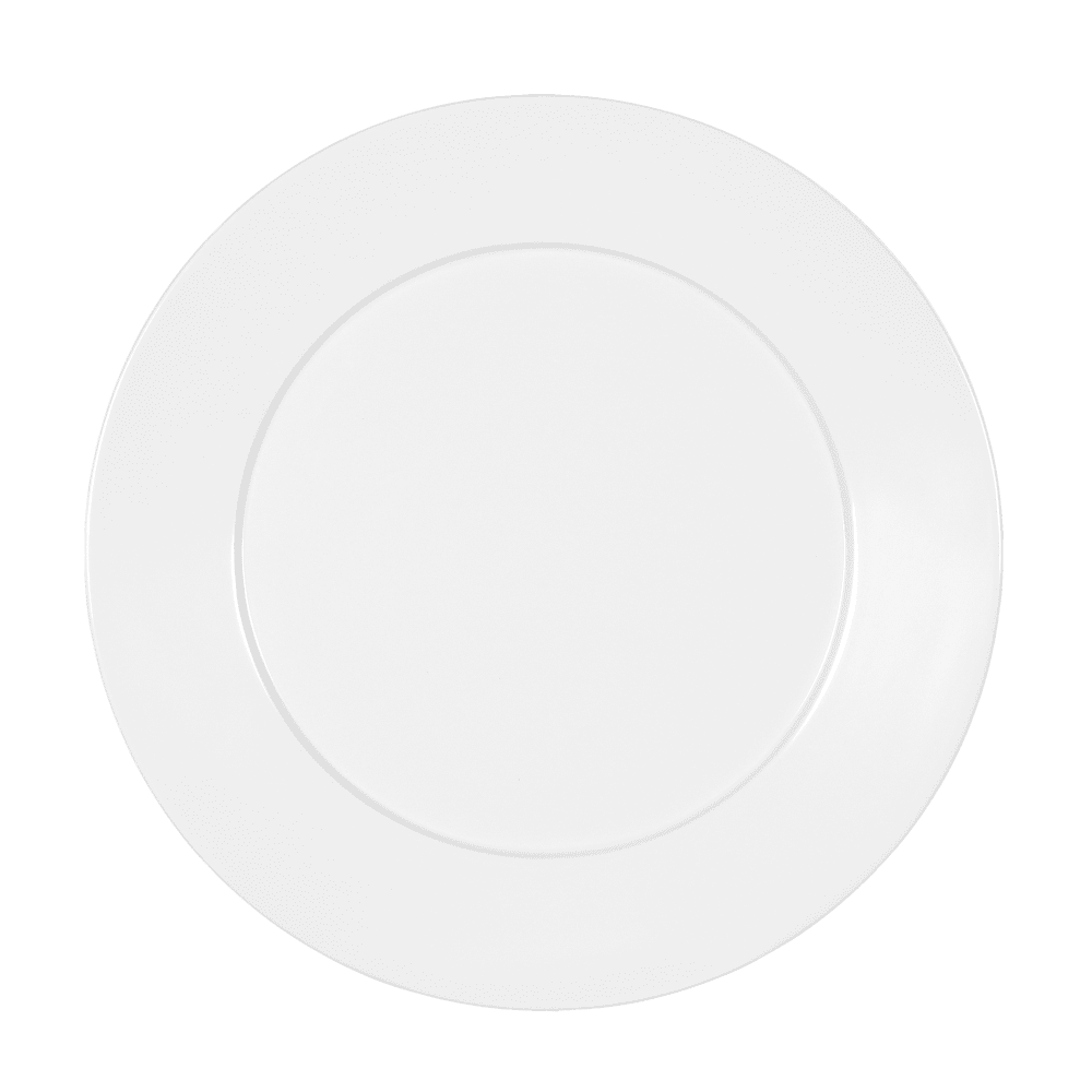 CalMil 22446915 9" Round Melamine Dinner Plate, White