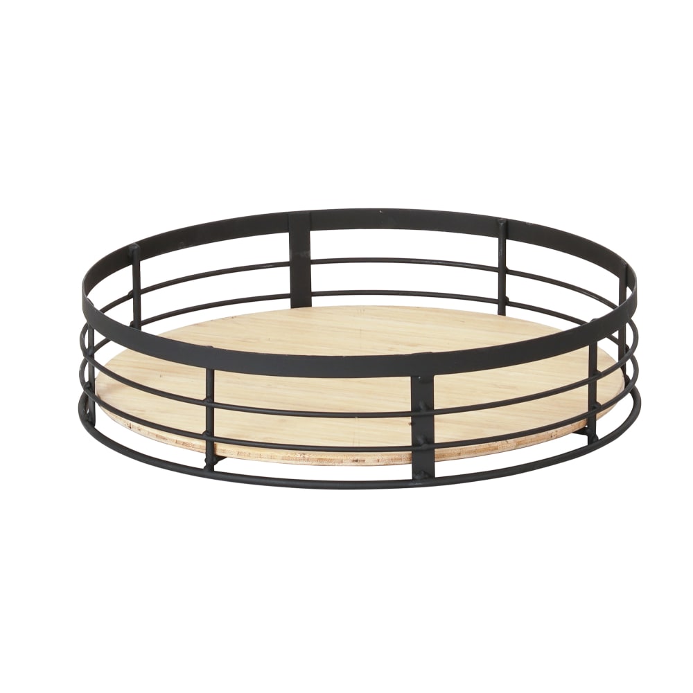 151-22606313 12 1/2" Round Reversible Riser - 3"H, Wire, Black