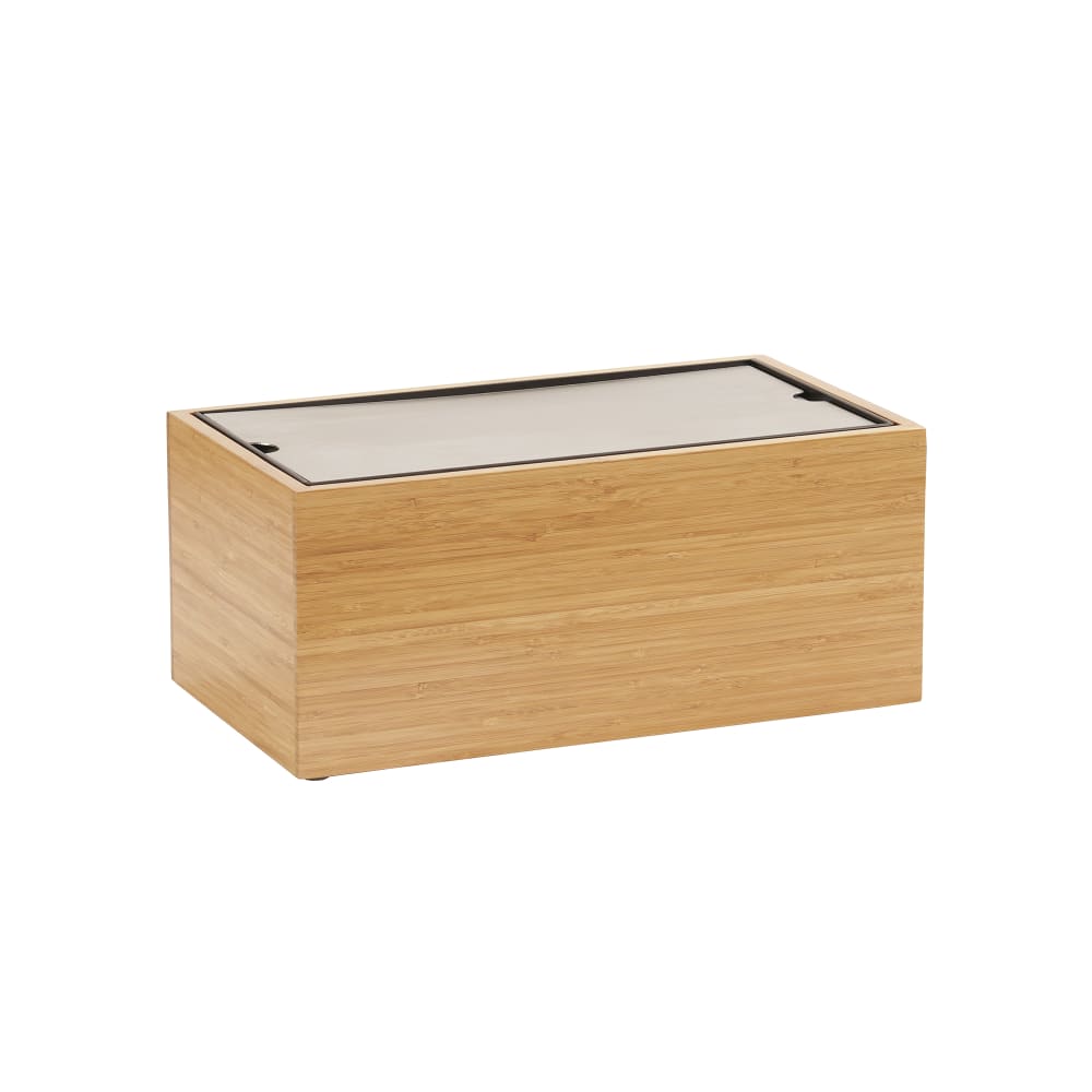 151-22072760 Rectangular Cooling Tub - 17 3/4" x 9 1/2" x 7 3/4"H, Bamboo