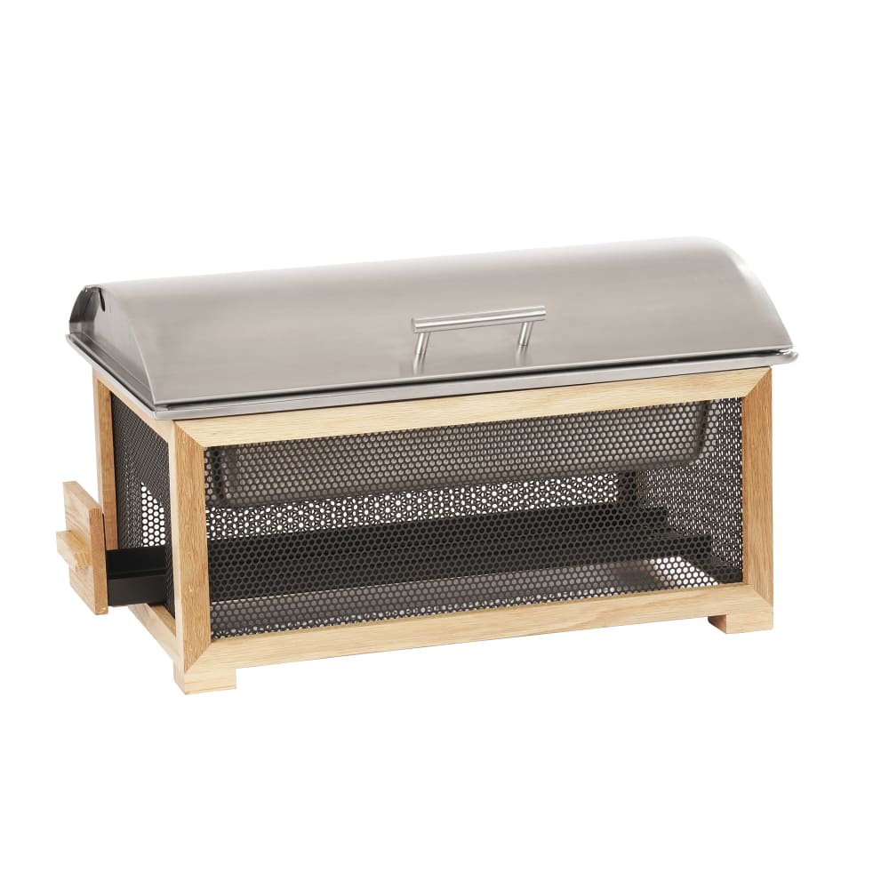 151-22903115 8 qt Rectangular Chafer w/ Hinged Lid & Chafing Fuel Heat