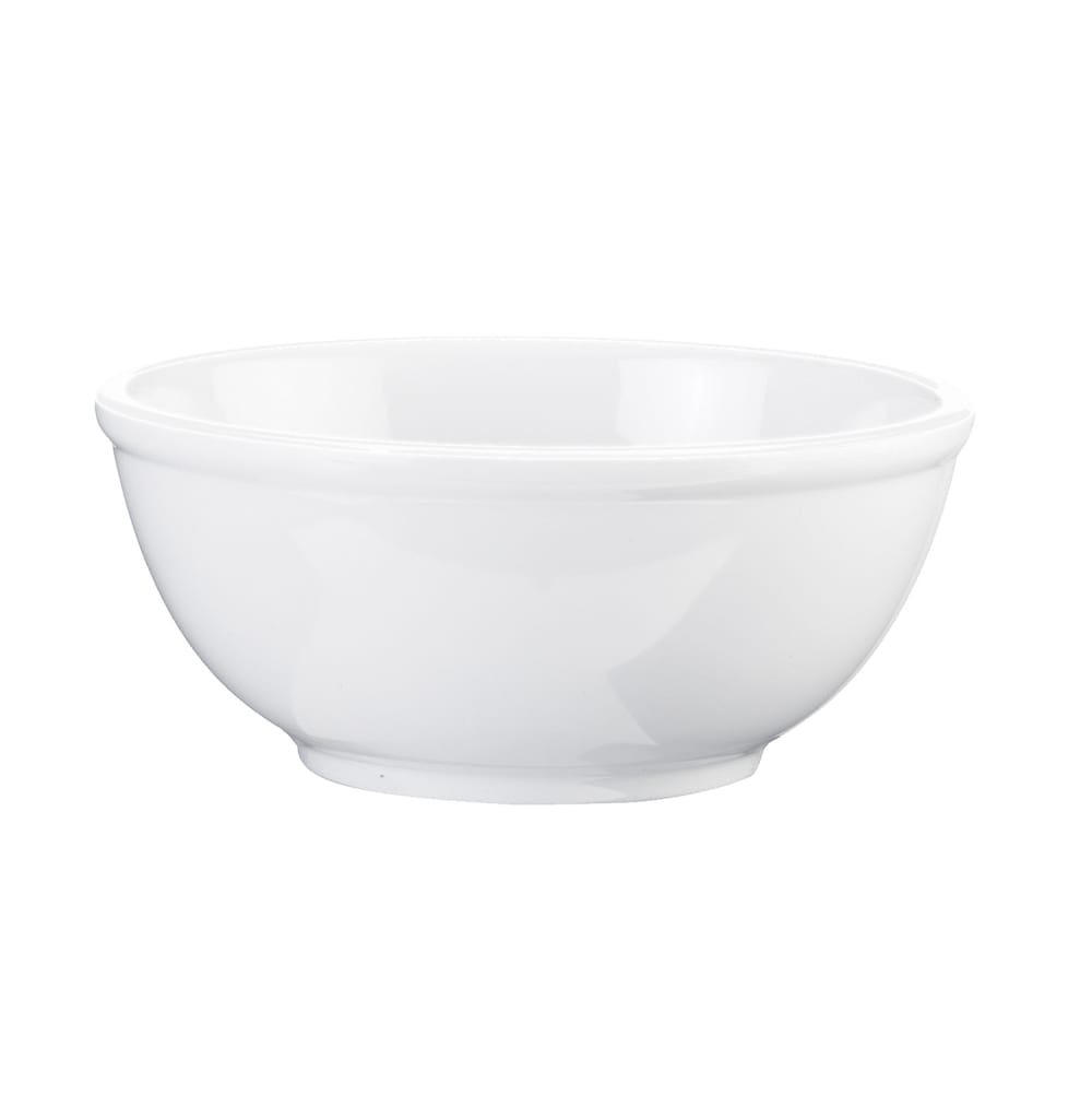 151-3343815W 55 oz Round Melamine Bowl, White