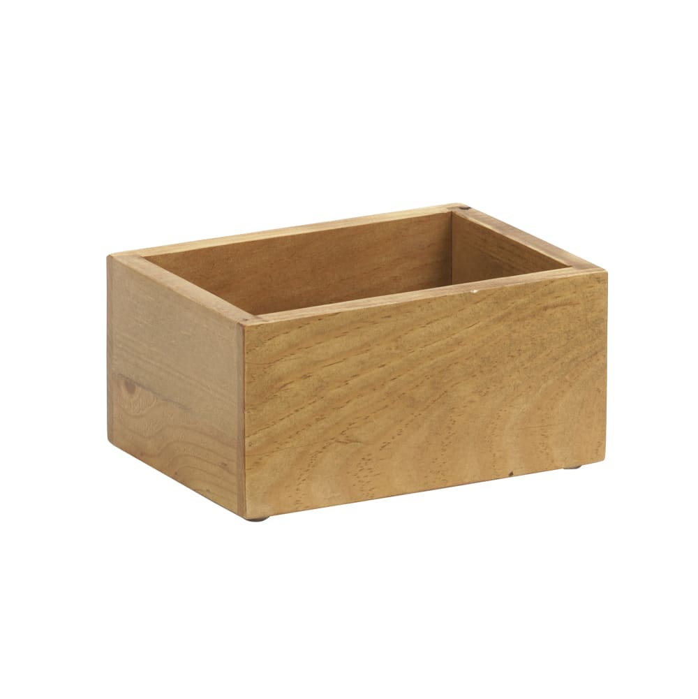 151-382999 Rectangular Condiment Caddy - 7 1/4" x 5 1/4" x 11"H, Wood, Oak Wood