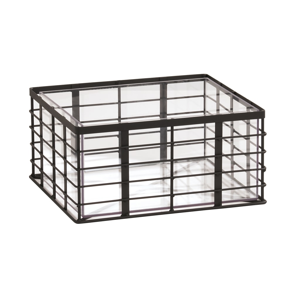 Cal-Mil 22607-10-13 Rectangular Ice Housing - 12" x 10" x 6 1/2"H, Wire, Black