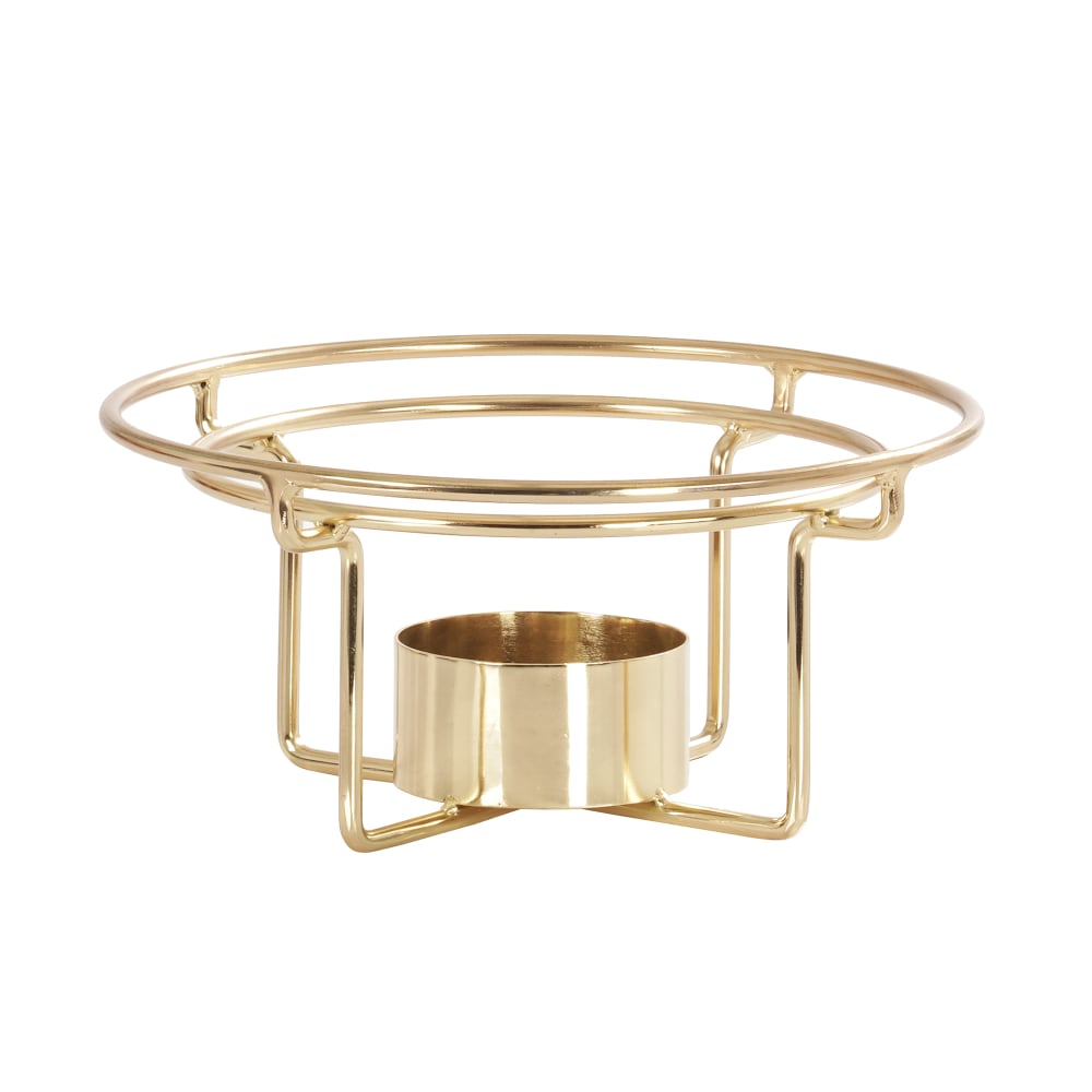 Cal-Mil 22917-116 12" Round Chafer Alternative - 7"H, Wire, Gold