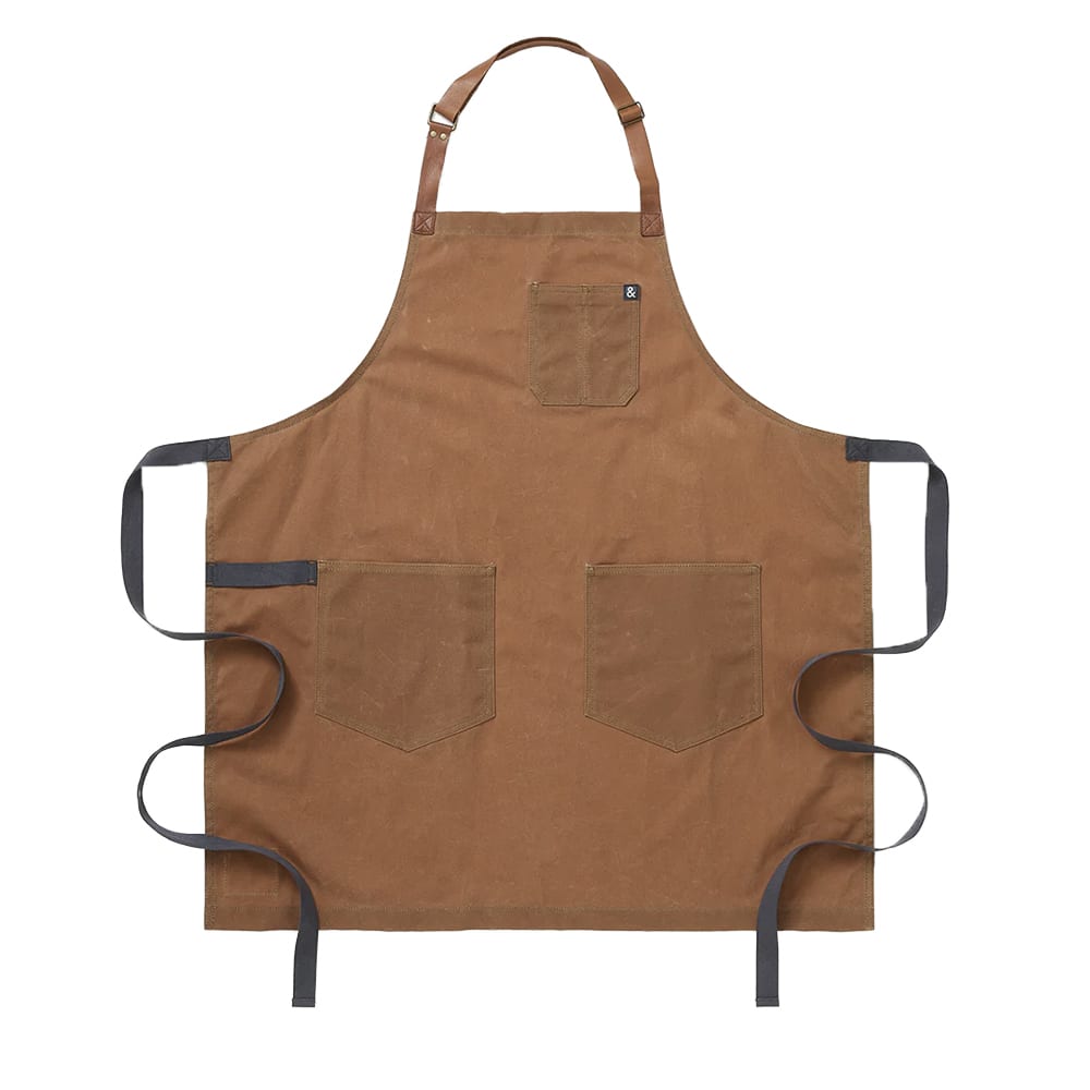 603-HB001519 Full Length Bib Apron w/ (2) Pockets - 33" x 30", Cotton, Montana