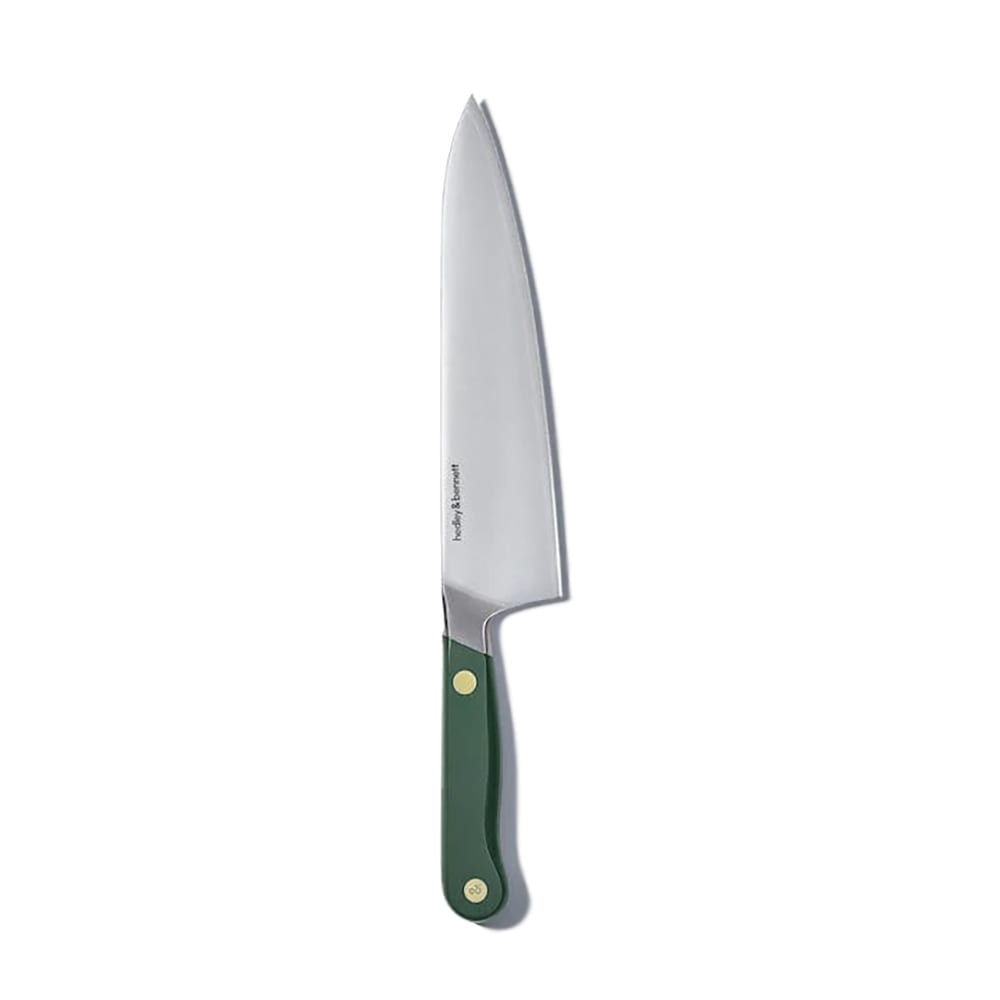 603-HB001730 8" Chef's Knife w/ Steel Green Handle, Steel