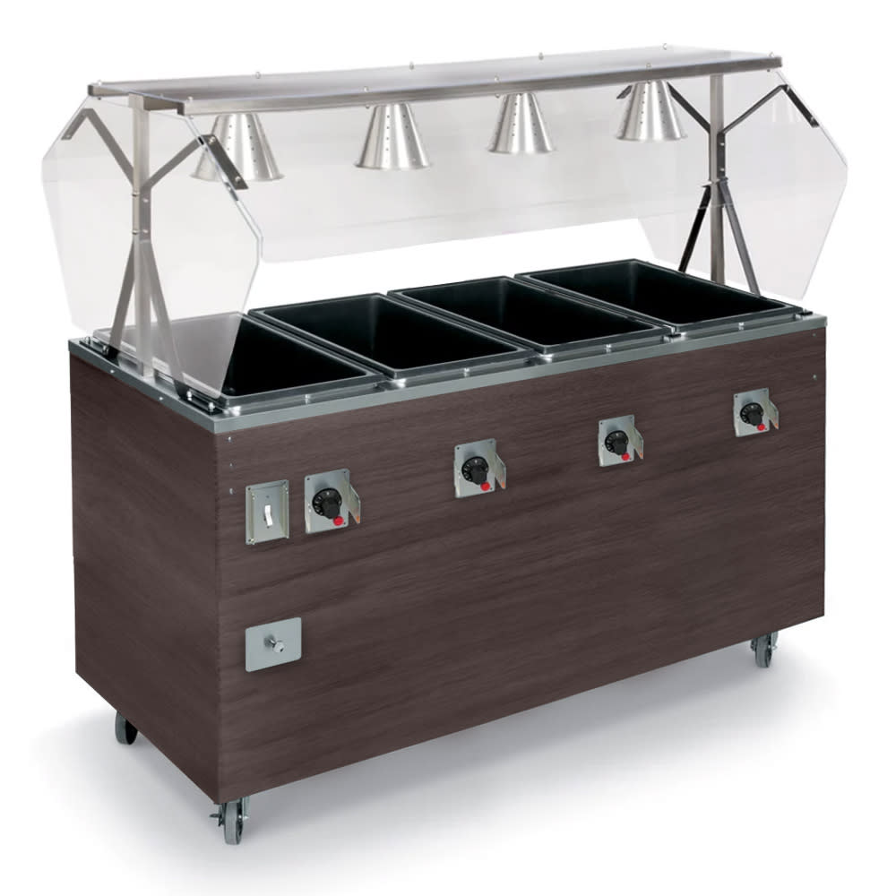 175-T39945 60" Hot Food Table w/ (4) Wells & Enclosed Base, 120v