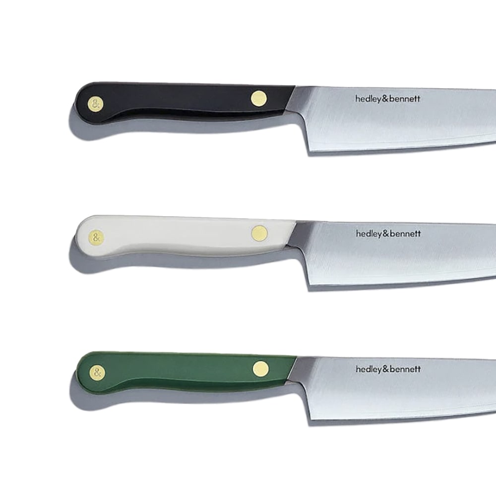 Hedley & Bennett HB001733 8 Chef's Knife w/ Steel White Handle, Steel