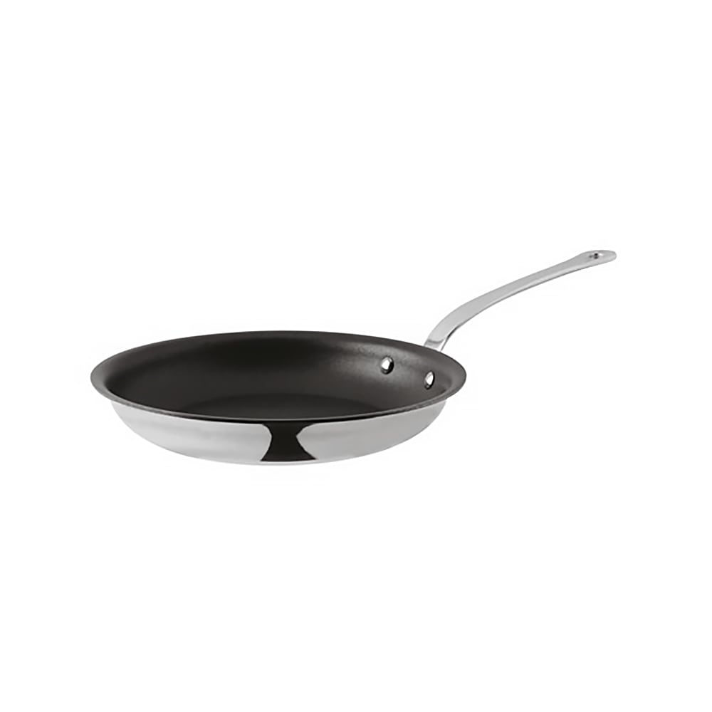 095-1221730 11 3/4" Aluminum/Stainless Steel Frying Pan w/ Stainless Steel Handle