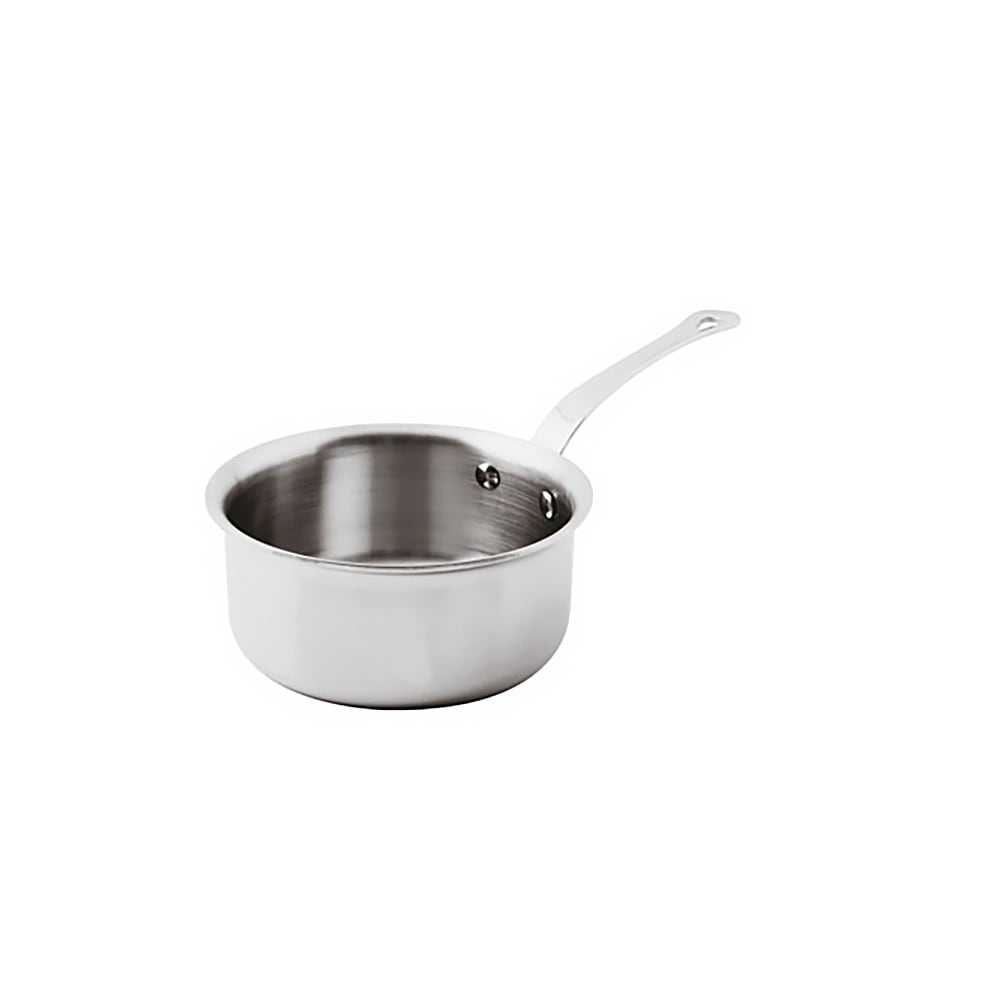 095-1220616 1 1/2 qt Aluminum/Stainless Steel Sauce Pot - 6 1/4" x 3 1/8"
