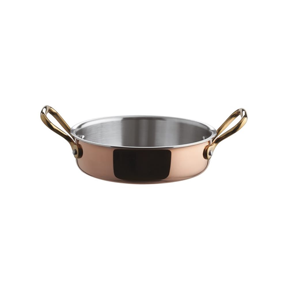 095-A1550416 28 oz Aluminum/Copper/Stainless Steel Mini Rondeau Ramekin