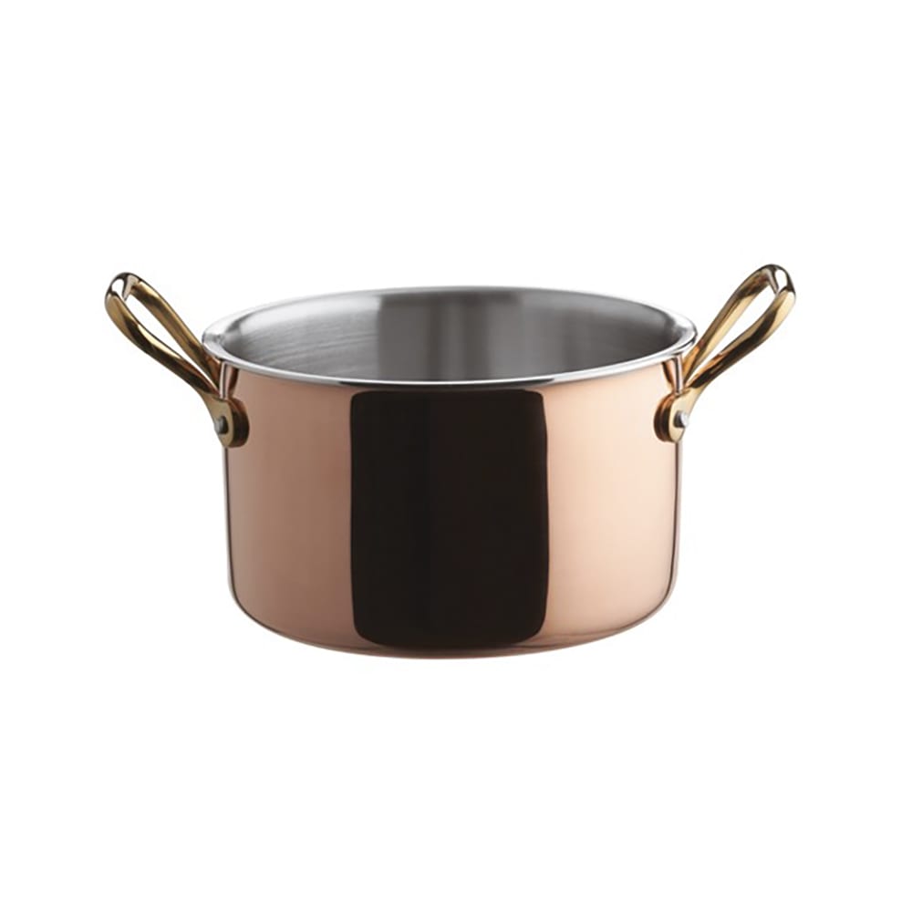095-A1550812 32 oz Aluminum/Copper/Stainless Steel Mini Saucepan Ramekin