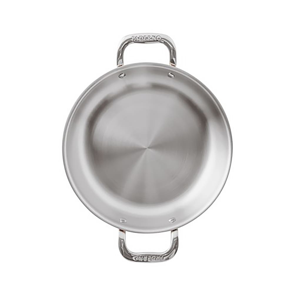 095-1561528 11" Aluminum/Copper/Stainless Steel French Omelet Pan w/ Stainless Steel Handles