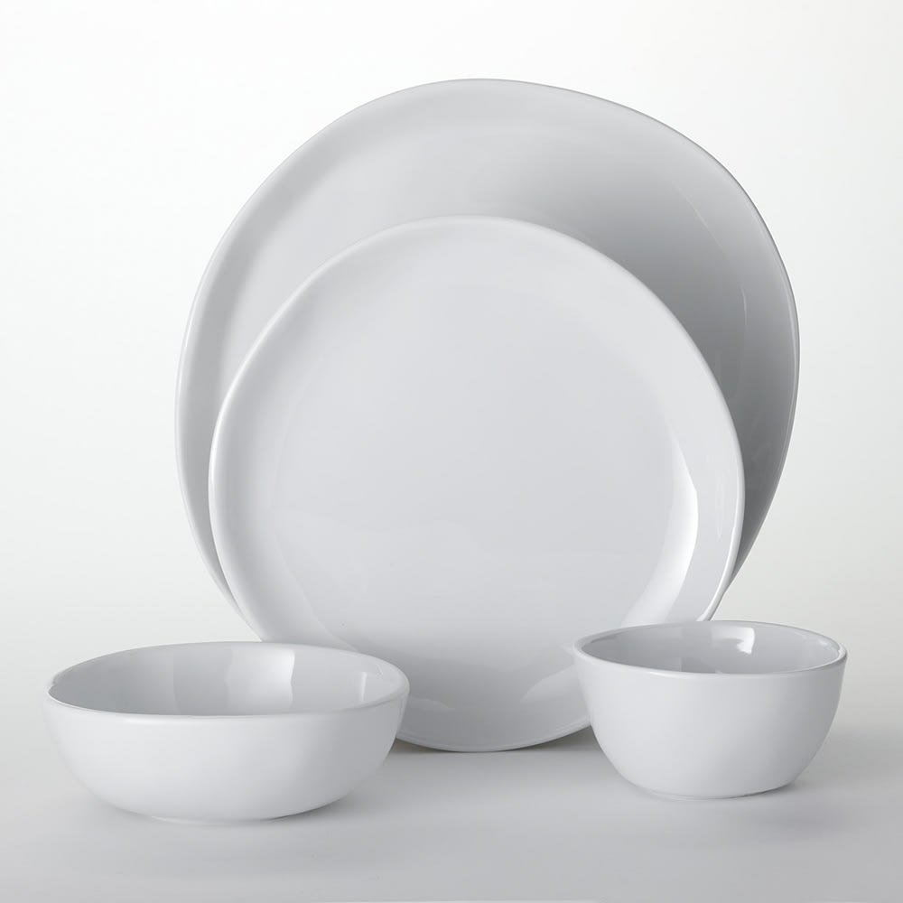 166-CIPSCL 4 Piece Melamine Individual Place Setting, Cloud