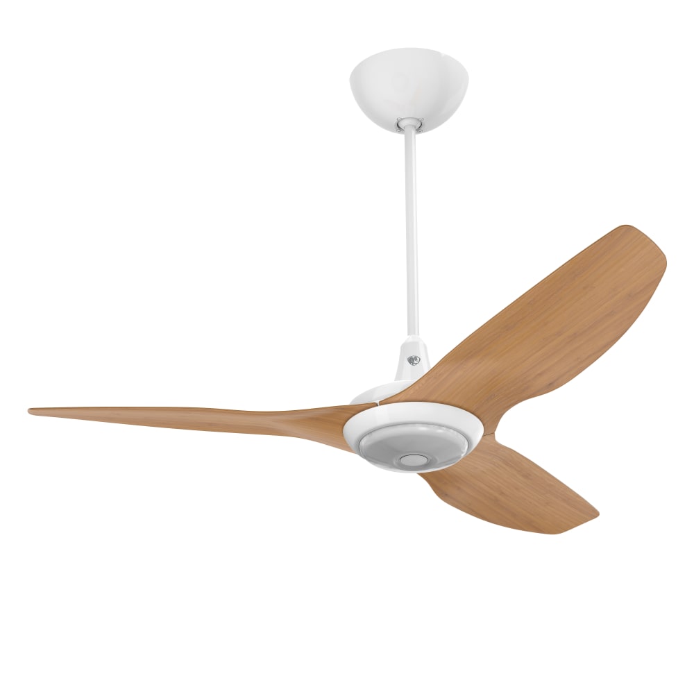541-HK52UN20LDWCA 52" Haiku Ceiling Fan Kit w/ 20" Downrod, Caramel Bamboo/White Motor