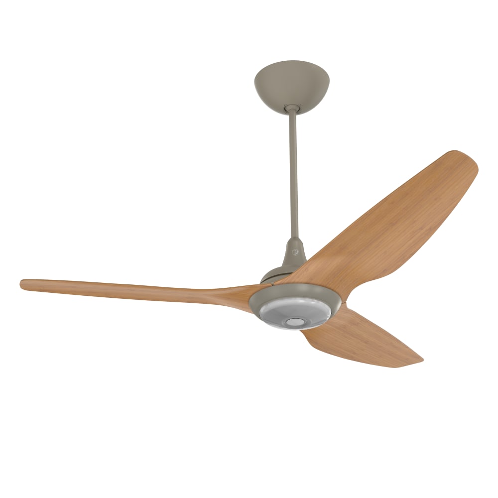 541-HK60UN20LDUPNKCA 60" Haiku Ceiling Fan Kit w/ 20" Downrod, Caramel Bamboo/Nickel Mo...