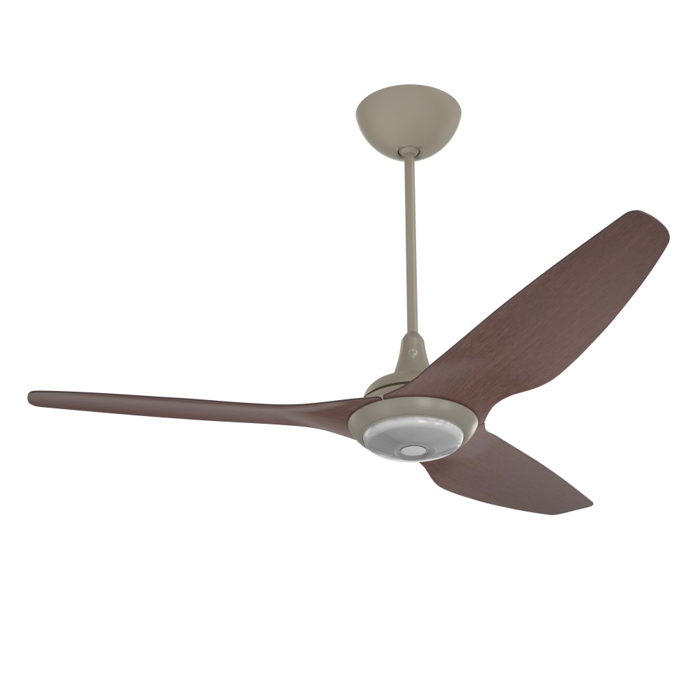 541-HK60UN20LDUPNKCO 60" Haiku Ceiling Fan Kit w/ 20" Downrod, Cocoa Bamboo/Nickel Moto...