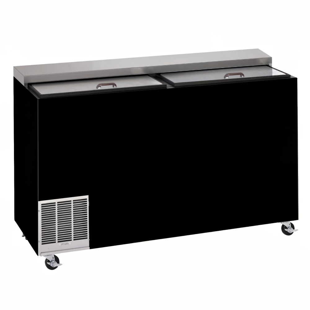 199-FR48RTBSSTK 2 Section Glass Chiller w/ 214 Mug Capacity, Black, 120v