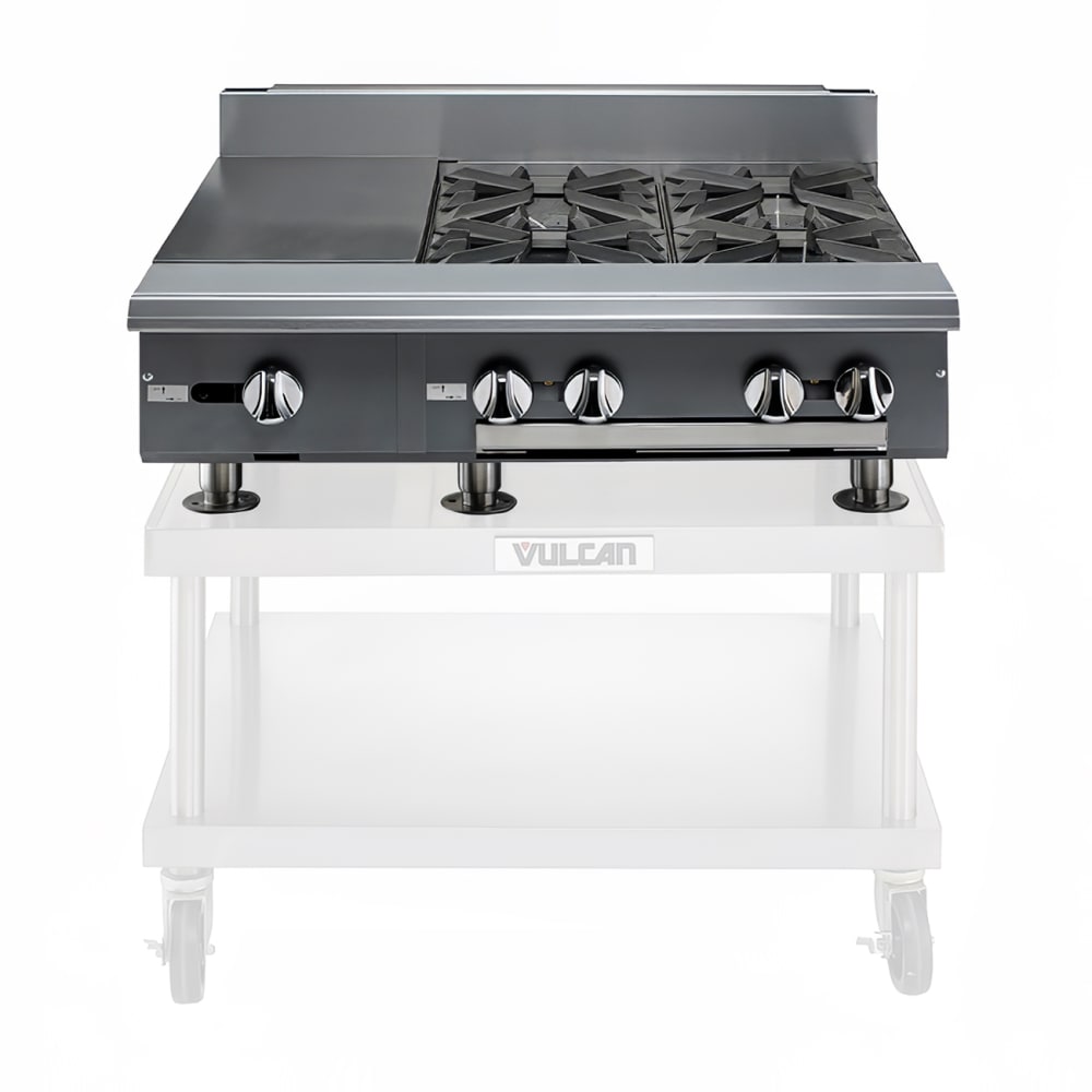 207-V112HBLP 12" Gas Range w/ Hot Top & Storage Base, Liquid Propane
