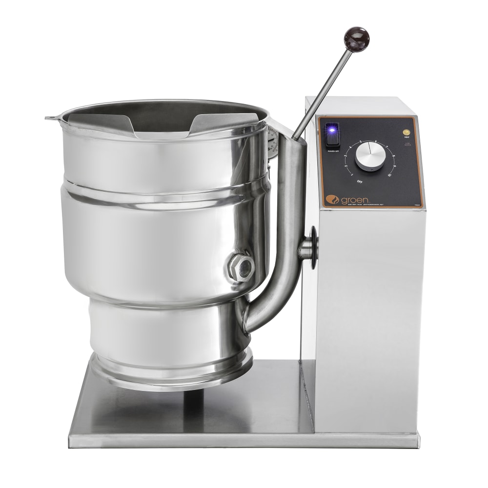 167-TDB40A2403 10 gal Steam Kettle - Manual Tilt, 2/3 Jacket, 240v/3ph