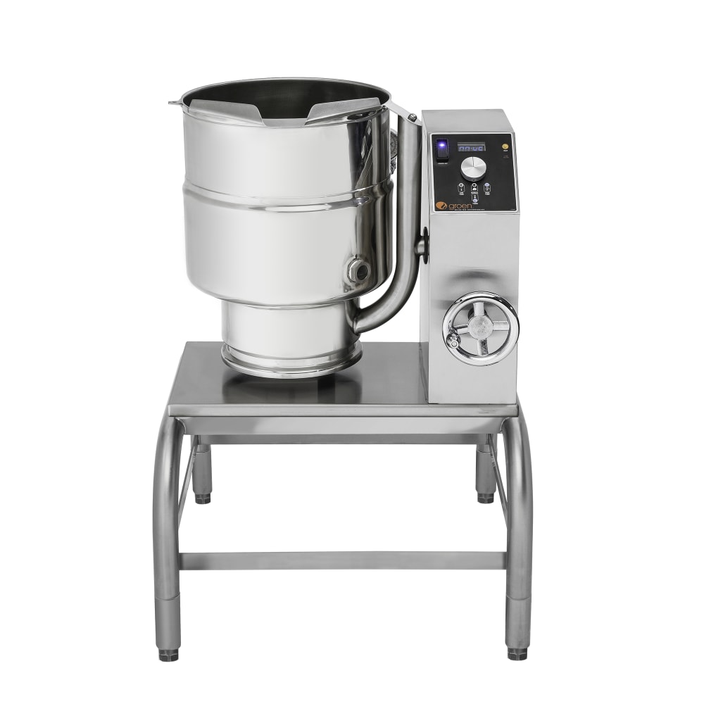 167-TDBC402081 10 gal Steam Kettle - Manual Tilt, 2/3 Jacket, 208v/1ph