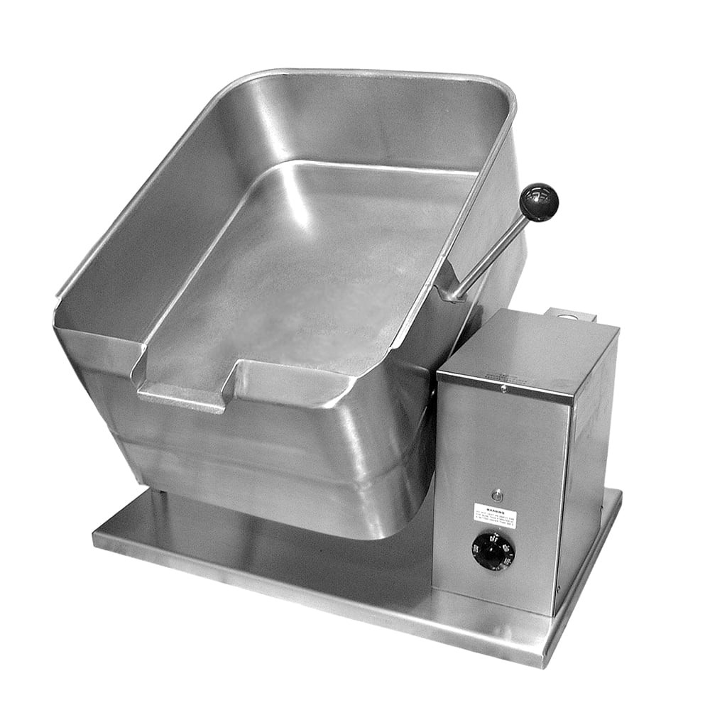 167-TDFPC2083 10 gal. Countertop Tilt Skillet - Polished Pan, Measurement Marks, 208v/3ph