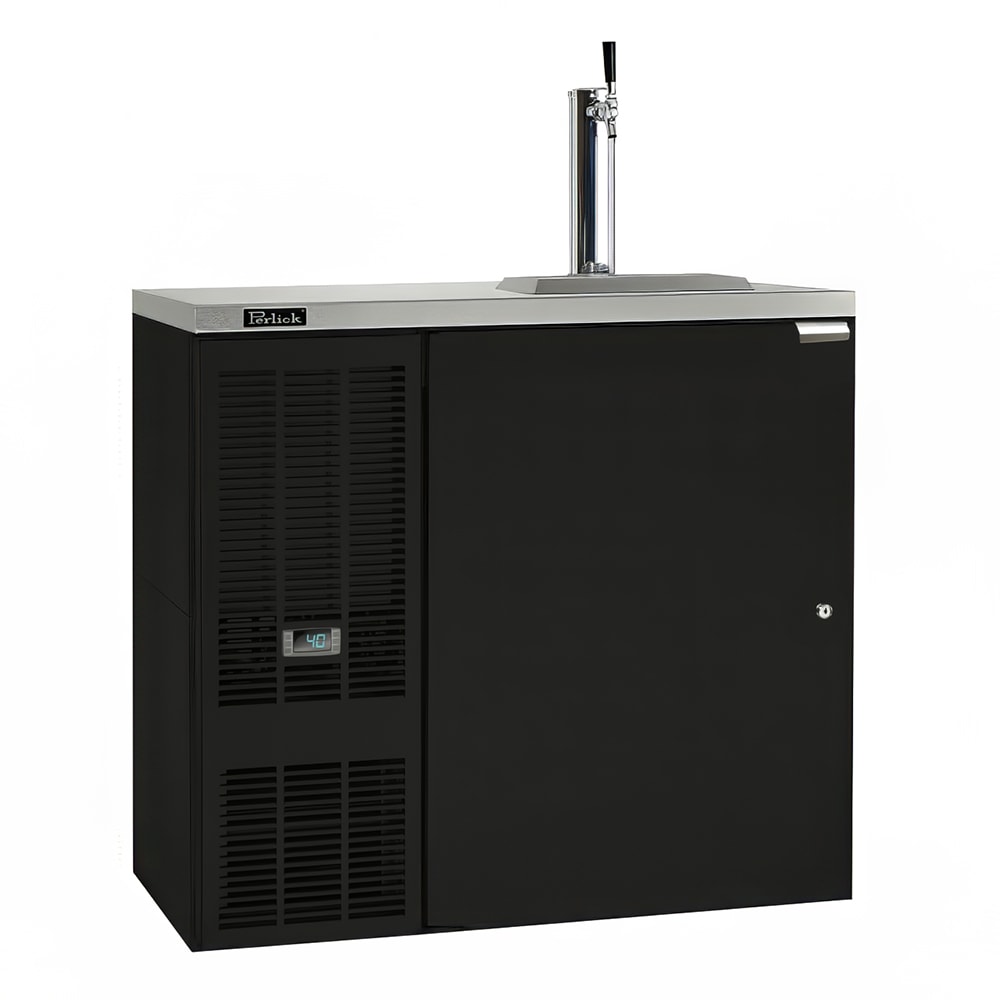 199-DDS36BSLSTK 36" Kegerator Beer Dispenser w/ (1) Keg Capacity - No Tap Kit, Black, 120v