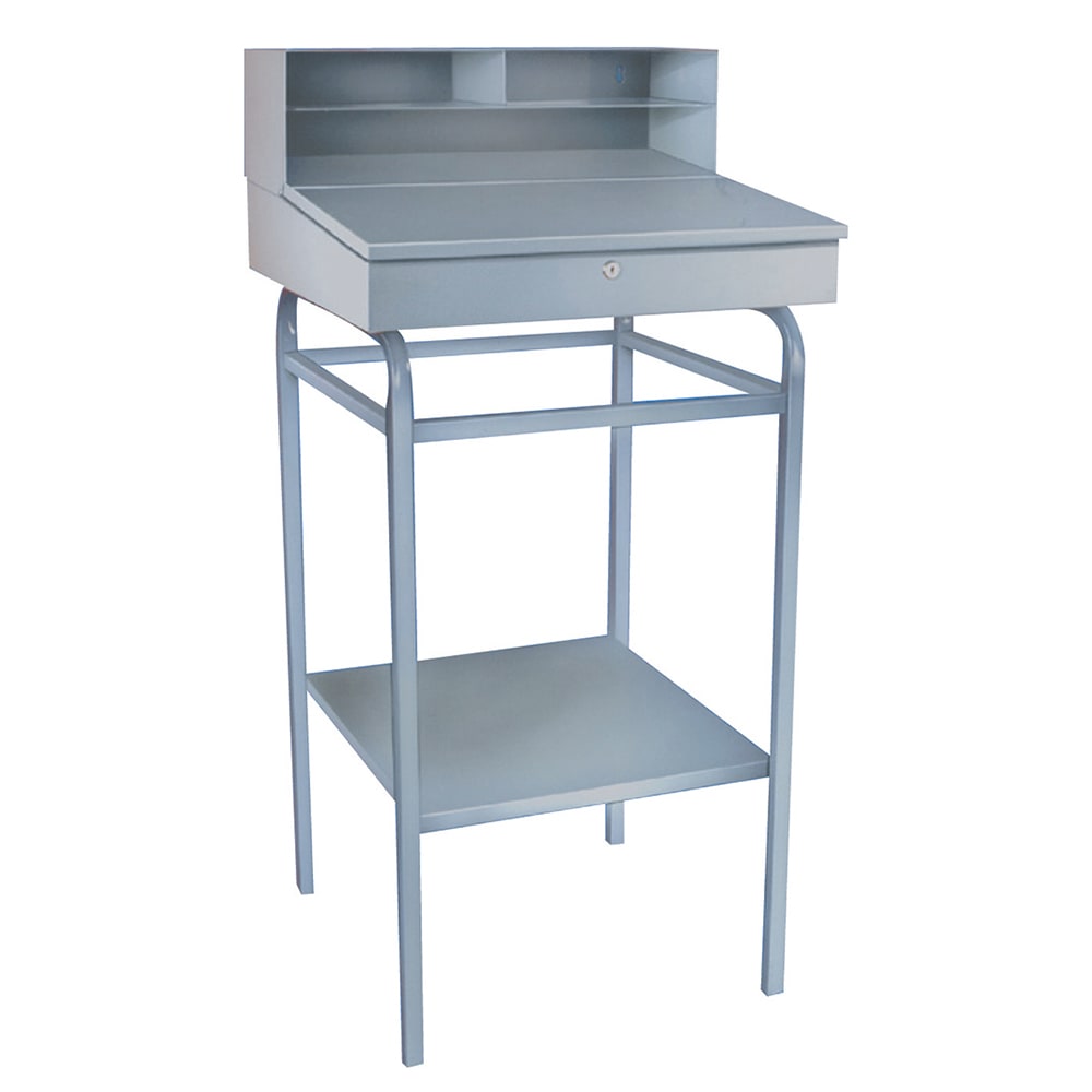 145-RDSWN2 Receiving Desk - 22"W x 24"D x 45"H, Steel, Blue