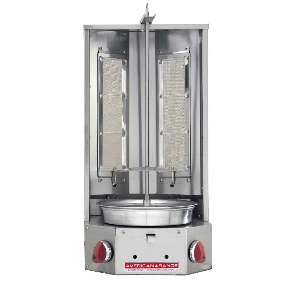 386-AVB2NG Gas Gyro Machine w/ 70 lb Capacity - (2) Burners, Stainless Steel, Natural Gas