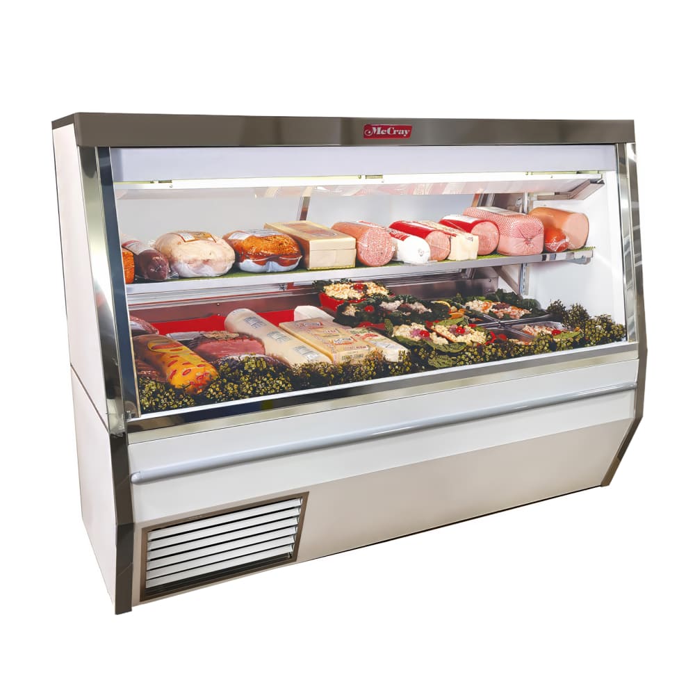 367-SCCDS34N4LSLED 48" Full Service Deli Case w/ Straight Glass - (2) Levels, 115v