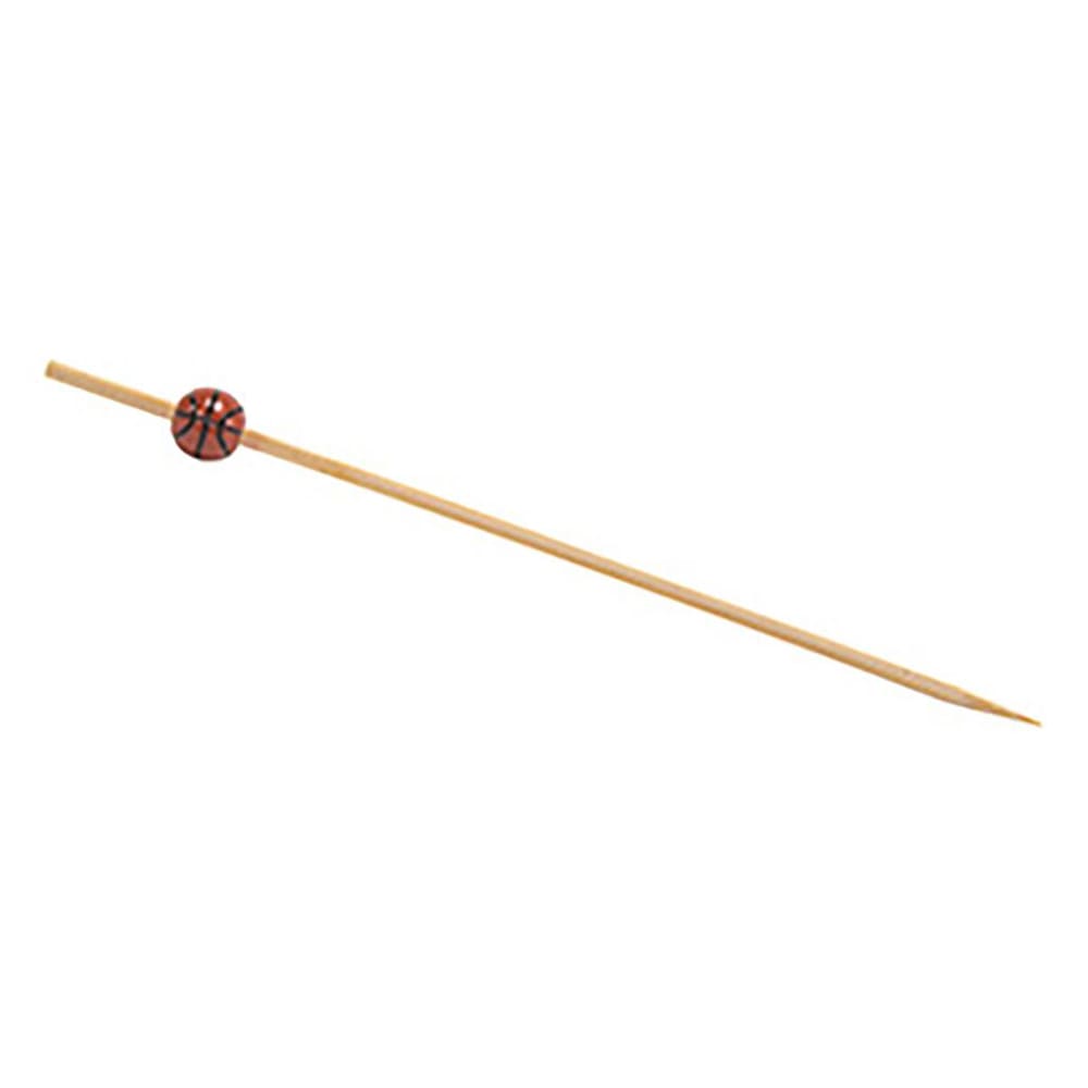 872-AST024MUB83 4 1/2" Bamboo Basketball Pick