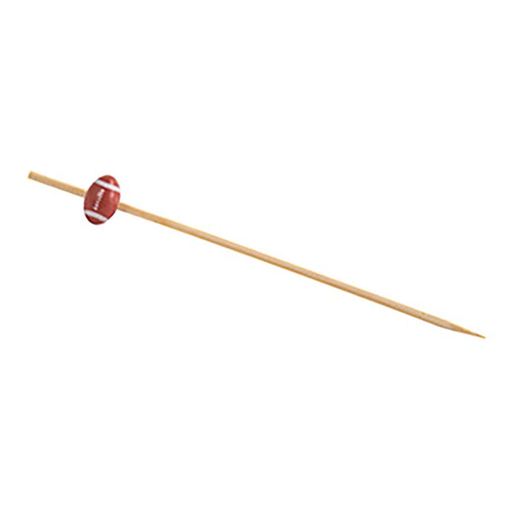 872-AST025MUB83 4 1/2" Bamboo Football Pick