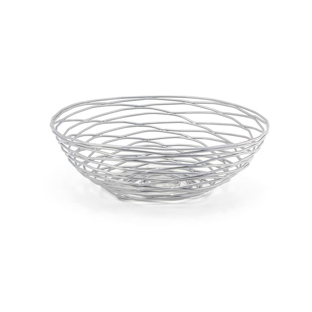 872-BBK013BCI22 8" Round Wireware™ Basket - Iron, Silver
