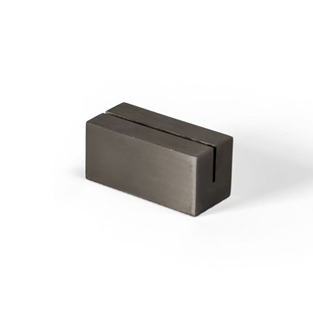 872-BHO001BKZ23 1 1/2" Tabletop Menu Card Holder - Stainless Steel, Matte Black