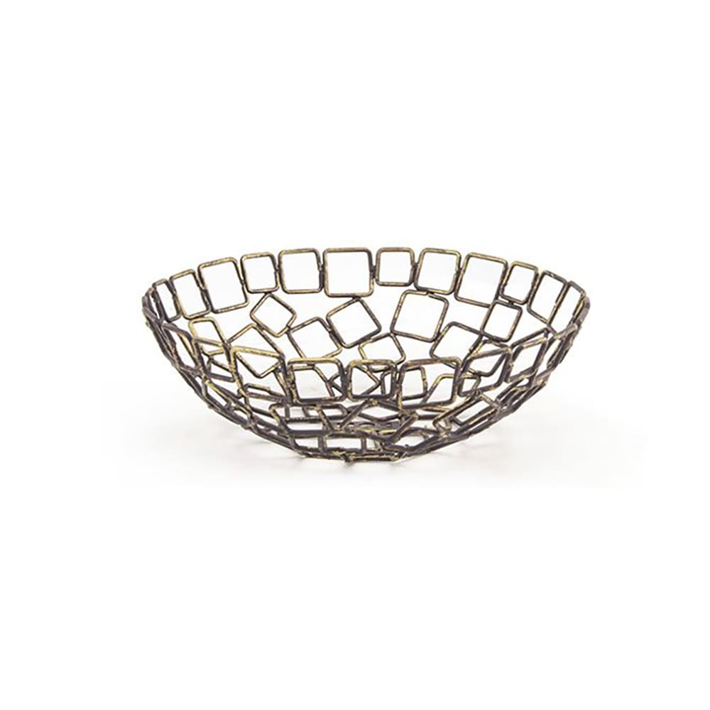 872-BBK013GOI22 8" Round Wireware™ Basket - Iron, Copper