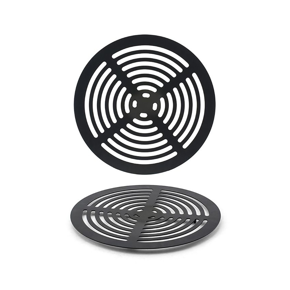 872-BHO080BKS20 9" Round Grill Plate - Stainless Steel, Matte Black