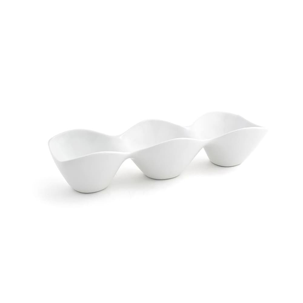 872-BBO021WHP22 12 oz Server w/ (3) Compartments - Porcelain, White