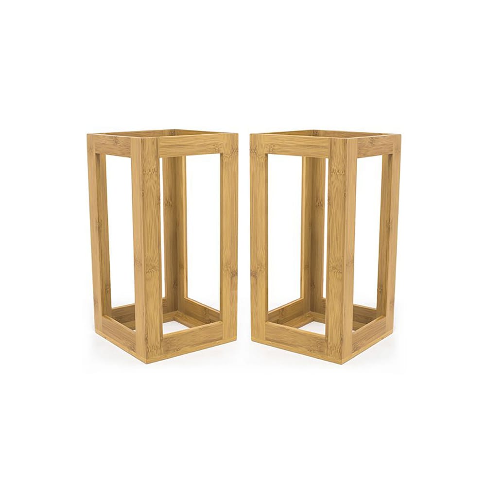 872-BRI010BBB28 2 Piece Buffetware Riser Set - Bamboo