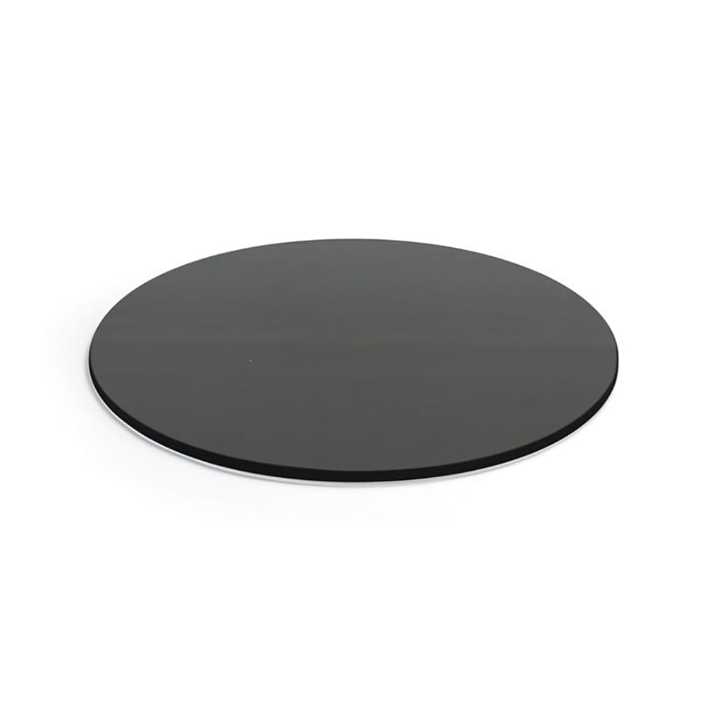 872-BHO058BKB20 14" Round B³ Buffet Building Blocks® Buffet Board - Bamboo, Black