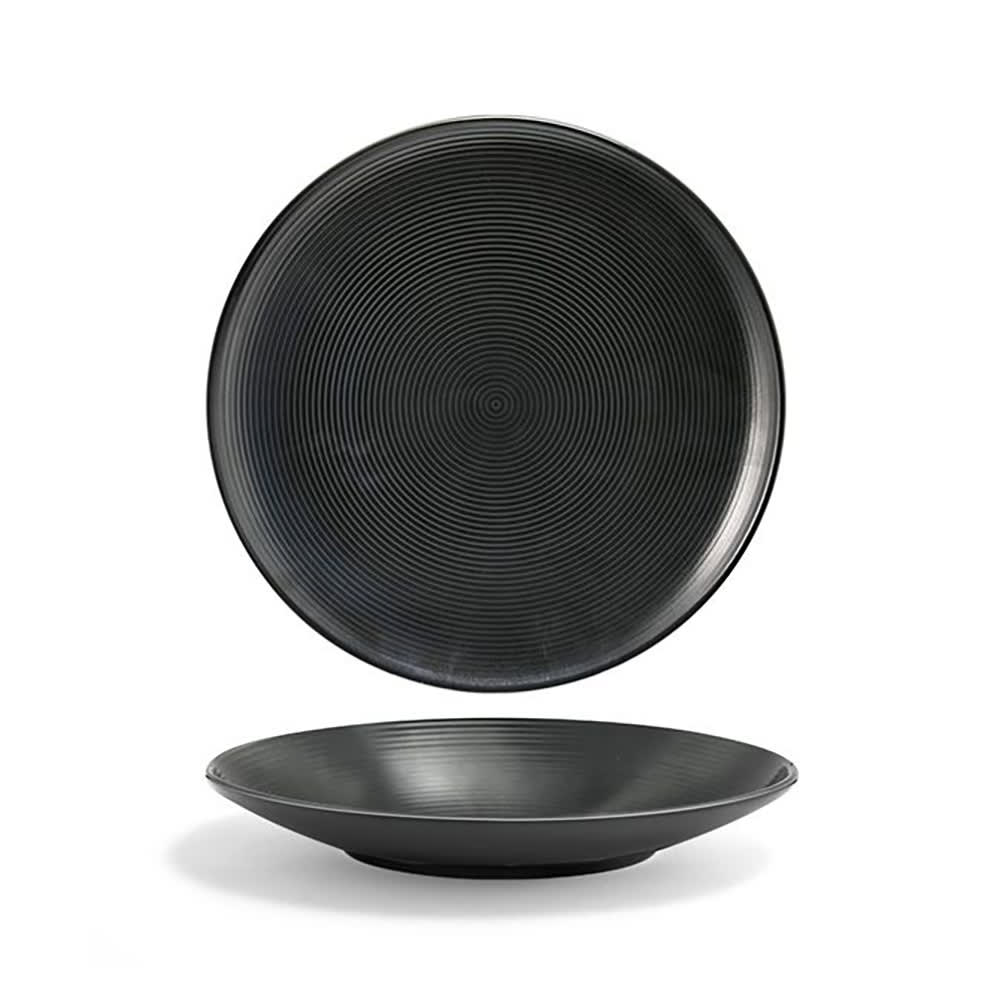 872-DAP059BKP22 7 1/4" Round Spiral® Plate - Porcelain, Ink