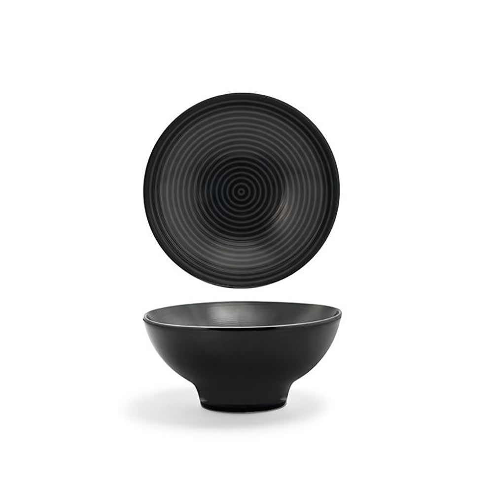 872-DBO006BKP23 11 oz Round Spiral® Bowl - Porcelain, Ink