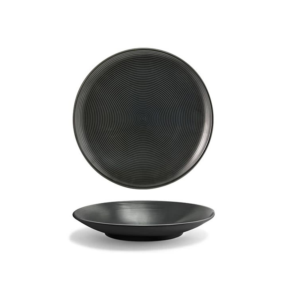 872-DBB001BKP23 6 1/2" Round Spiral® Plate - Porcelain, Ink