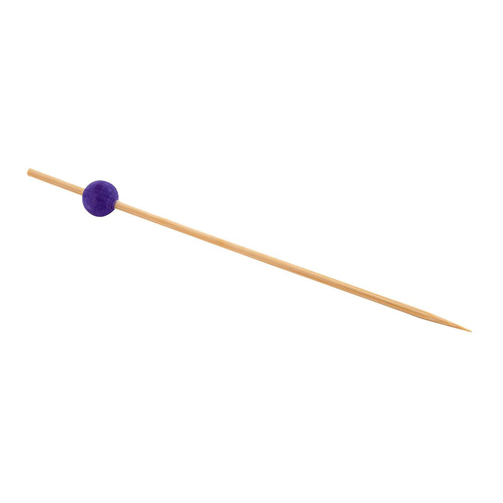 872-AST014PUB83 4 1/2" Bamboo Ball Pick, Purple