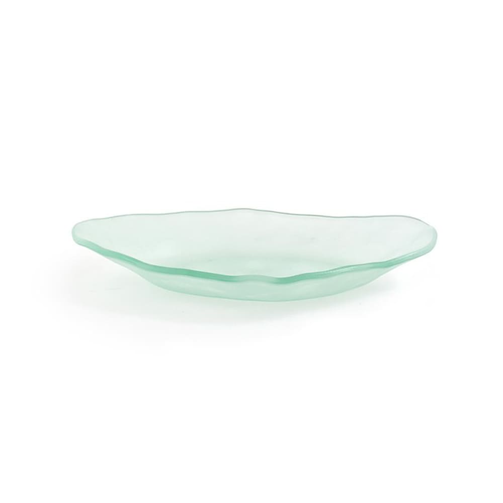 872-DDP011FRG22 Oval Arctic™ Dinner Plate - 10 1/4" x 6", Glass, Frosted